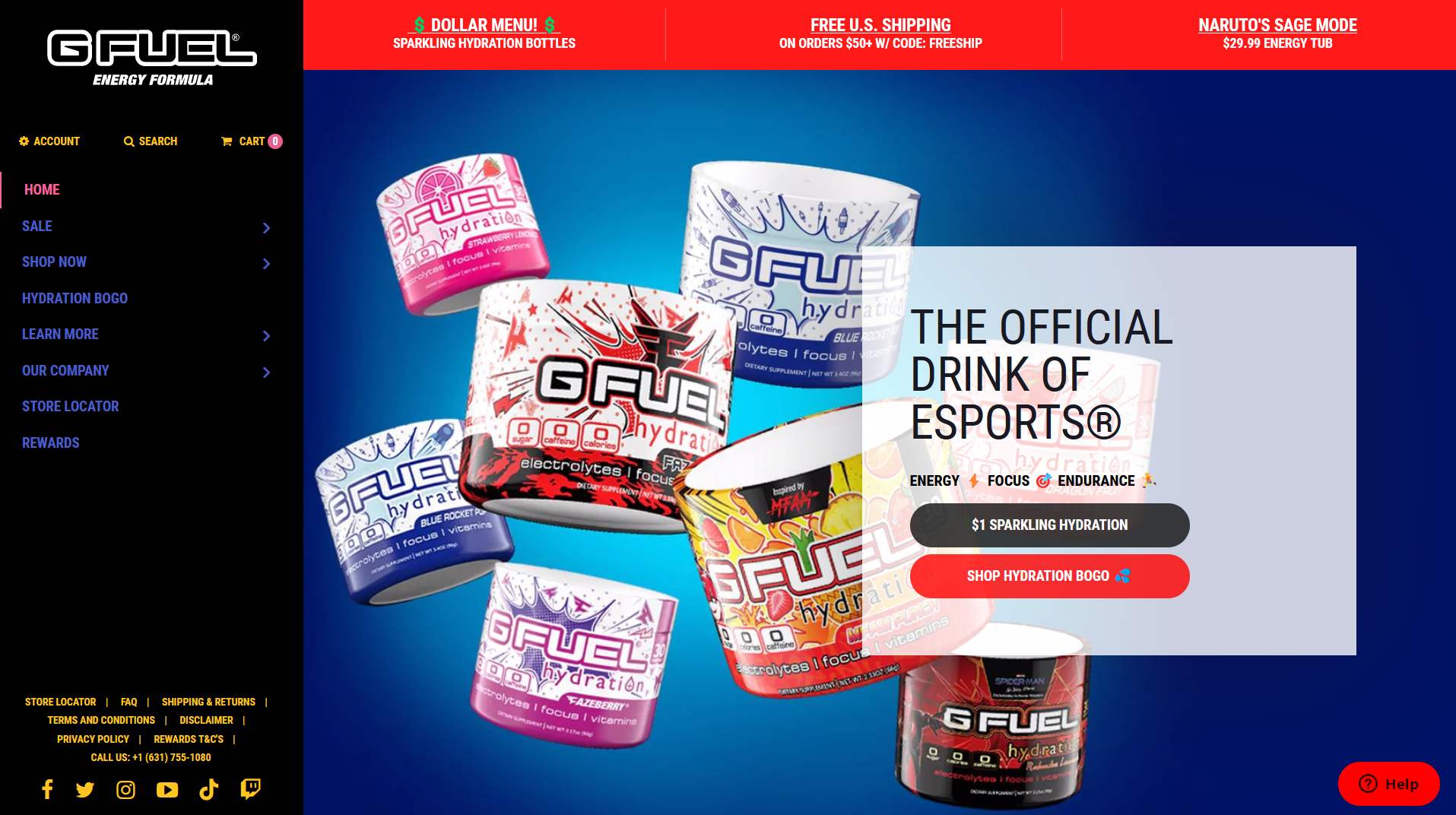 GFuel Main Page